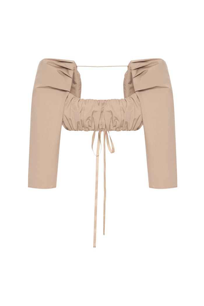 Cropped top "Cloud bloom"