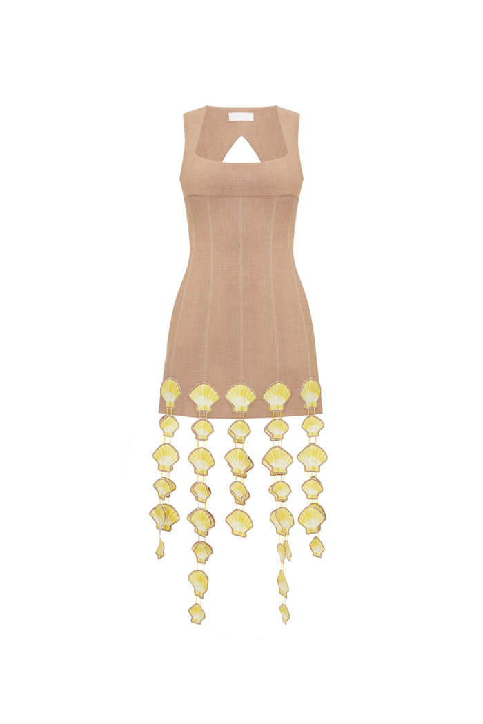 Dress with shells
