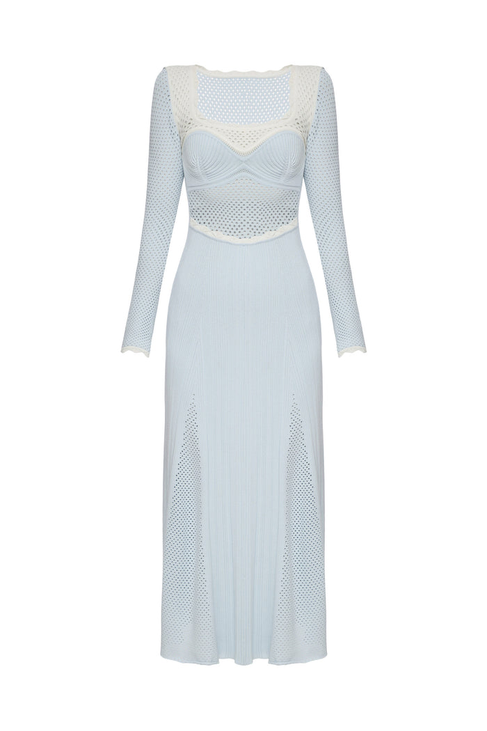 Knitted dress "Blue"