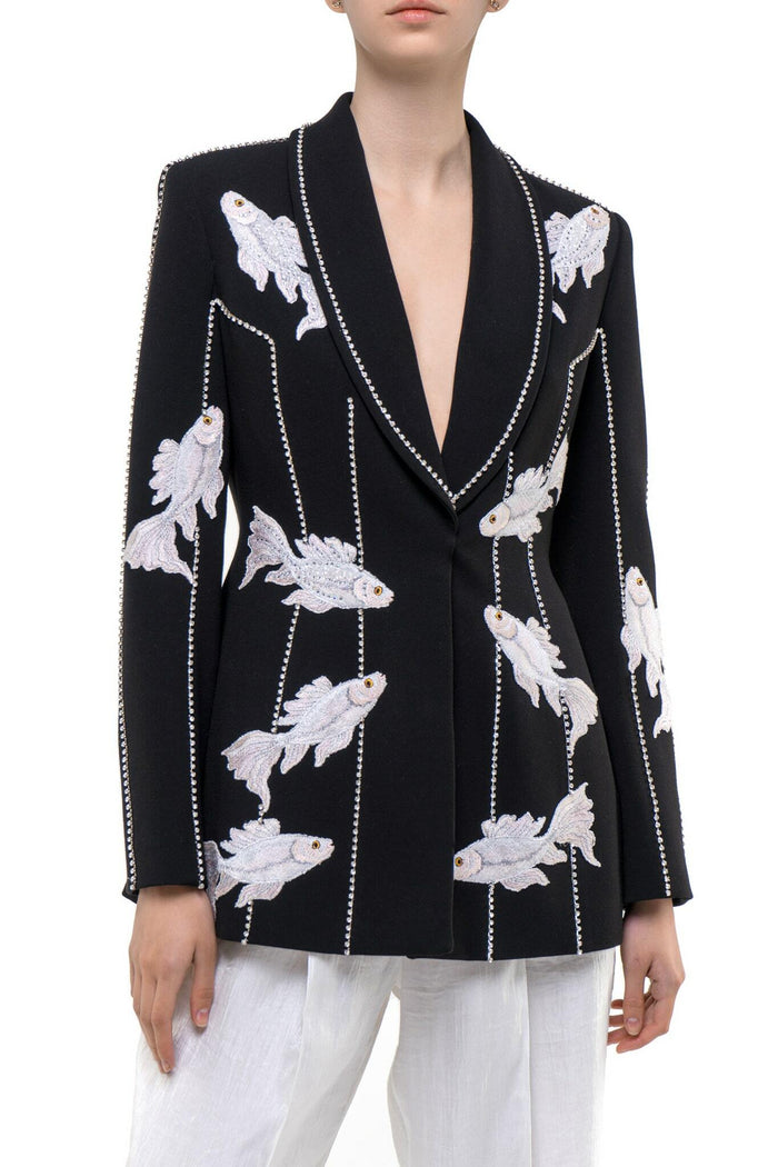 Jacket with applique "Fish"