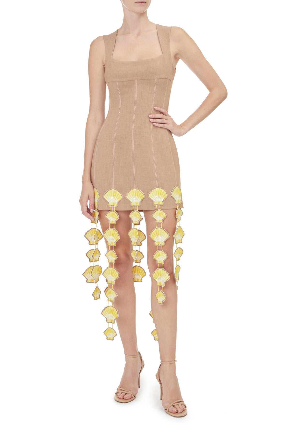 Dress with shells