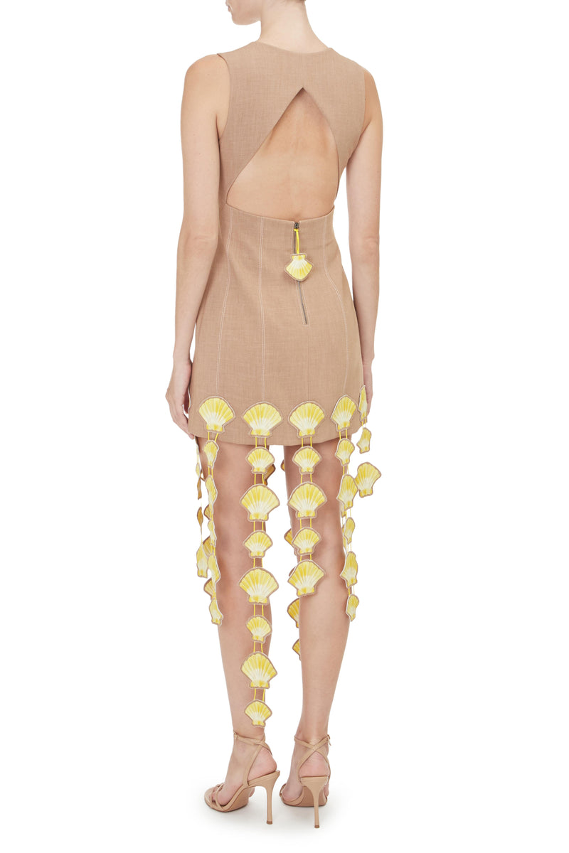 Dress with shells